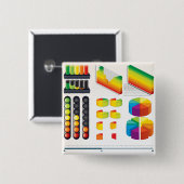 Infographic Elements and Data Visualization 缶バッジ (正面&裏面)