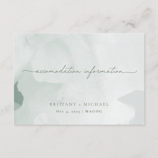 Information Card | English サンキューカード