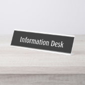 Information Desk Nameプレート記号 デスクネームプレート (正面)