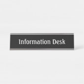 Information Desk Nameプレート記号 デスクネームプレート (正面)