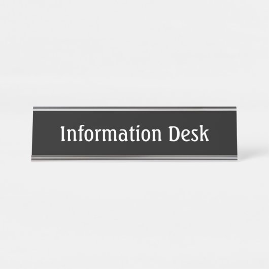 Information Desk Nameプレート記号 デスクネームプレート (正面)