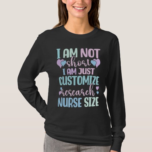 Information Nursing Woman Customize Research Nurse Tシャツ (正面)