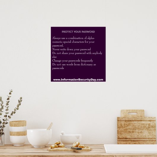 Information Security Day Poster ポスター (キッチン)