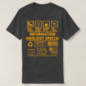 INFORMATION TECHNOLOGY SPECIALIST NICEデザイン2017 Tシャツ (デザイン正面)