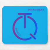 informatique tech logo マウスパッド (正面)