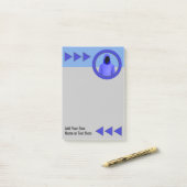 InfoSecプロフェッショナルロゴ – ネットワークセキュリティチーム ポストイット (デスク上)