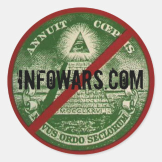 INFOWARS.comステッカー ラウンドシール
