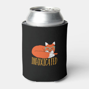Infoxicatedの飲まれ、無駄になるおもしろいなキツネのしゃれのパーティー 缶クーラー