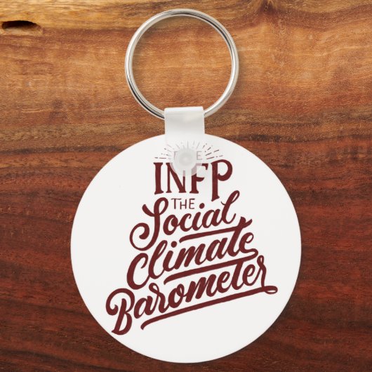 INFPパーソナリティ型MBTのempathクラシックデザイン キーホルダー (正面)