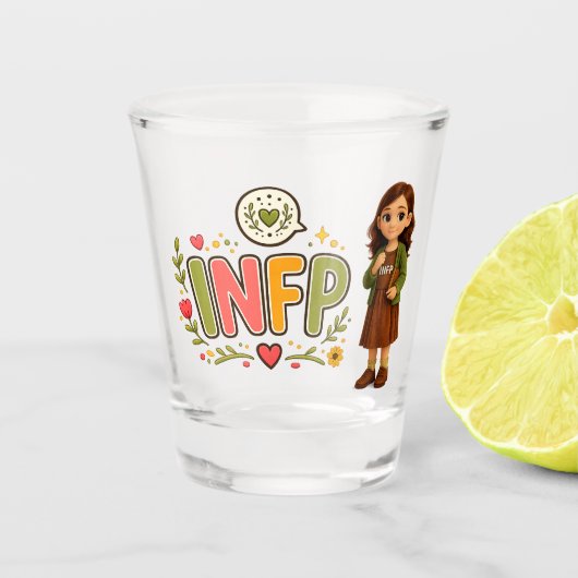 INFP — A Sonhadora Criativa ショットグラス (正面)