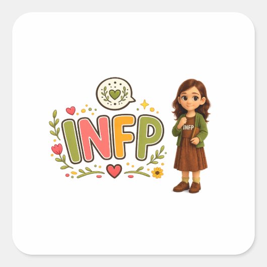 INFP — A Sonhadora Criativa スクエアシール (正面)
