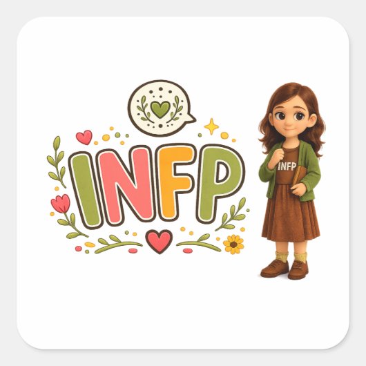 INFP — A Sonhadora Criativa スクエアシール (正面)