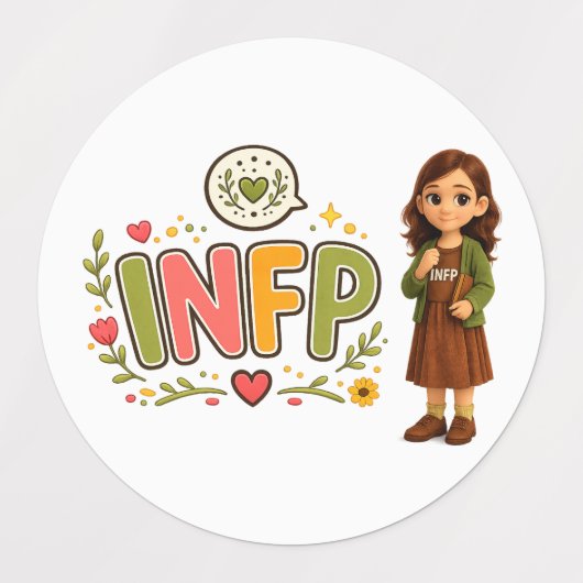 INFP — A Sonhadora Criativa ラベル (デザイン2)