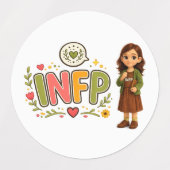 INFP — A Sonhadora Criativa ラベル (デザイン1)