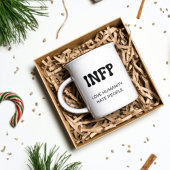 INFP MBTIおもしろマグカップとブラック文字コーヒーマグ コーヒーマグカップ