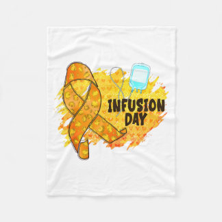 Infusion Day Multiple Sclerosis Awareness Orange R フリースブランケット