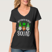 Infusion Nurse Squad Nursing St Patrick Day Gnomes Tシャツ (正面)