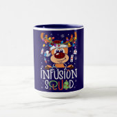 Infusion Squad Christmas – Festive Reindeer Design マグカップ (中央)