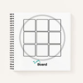 IngBoard 8.5x8.5インチスパイラルノートブック ノートブック (正面)