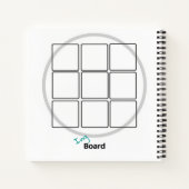 IngBoard 8.5x8.5インチスパイラルノートブック ノートブック (裏面)