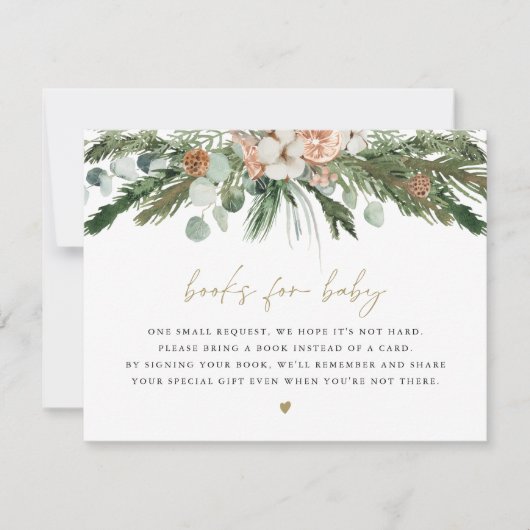 INGEコージスカンジナビア冬の本ベビーカード 招待状 (正面)