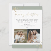 INGE居心地の良い暖炉スカンジナビアのクリスマスカード 招待状 (裏面)