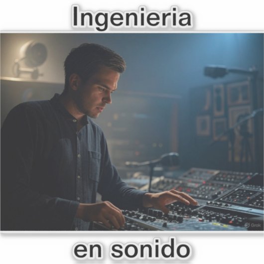 Ingenieria en sonido シール (正面)