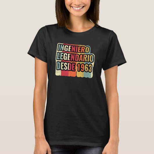 Ingeniero Legendario Desde 1963エンジニア Tシャツ (正面)