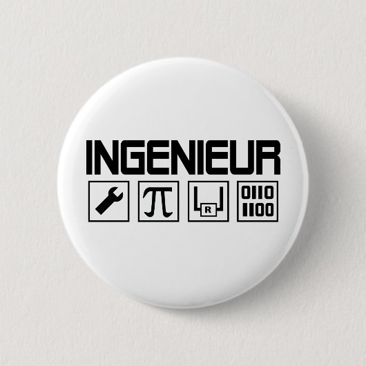 ingenieurアイコン 缶バッジ (正面)