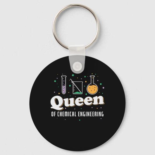 Ingenieurin für Chemie Queen des Labors キーホルダー (正面)