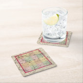 Ingham郡、ミシガン州の地図 スクエアペーパーコースター (インサイチュ)