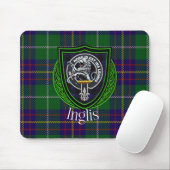 Inglis Scottish Clan Tartan and Crest  マウスパッド (マウス)