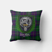 Inglis Scottish Clan Tartan & Crest クッション (裏面)