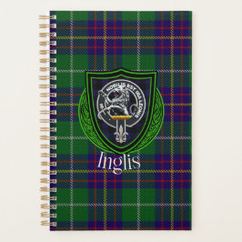 Inglis Scottish Clan Tartan & Crest プランナー手帳