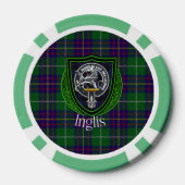 Inglis Scottish Clan Tartan & Crest ポーカーチップ (裏面)