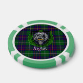 Inglis Scottish Clan Tartan & Crest ポーカーチップ (シングル)