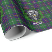 Inglis Scottish Clan Tartan & Crest ラッピングペーパー (ロールコーナー)