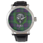 Inglis Scottish Clan Tartan & Crest 腕時計 (正面)