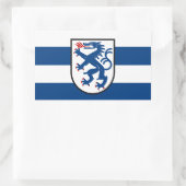 Ingolstadt city flag germany symbol emblem dragon 長方形シール (バッグ)