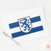 Ingolstadt city flag germany symbol emblem dragon 長方形シール (封筒)