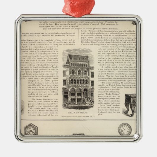 IngraphamおよびGamewell Company メタルオーナメント (正面)