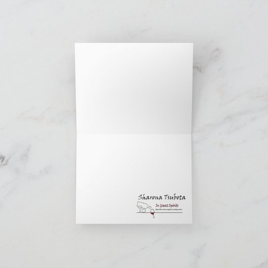 InGreatSpirits Notecards カード (内部)