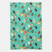 ingredient vegetables pasta and pizza キッチンタオル (縦)