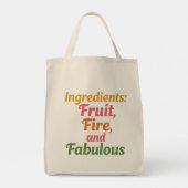 Ingredients: Fruit, Fire and Fabulous – Market Tot トートバッグ (裏面)