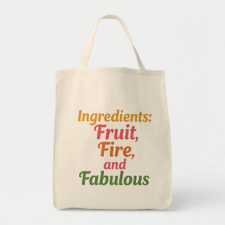 Ingredients: Fruit, Fire and Fabulous – Market Tot トートバッグ