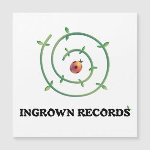 Ingrown Records テントウムシスパイラル大型マグネットカード