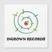 Ingrown Records Ladybug Spiral Large Magnetic Card (正面)