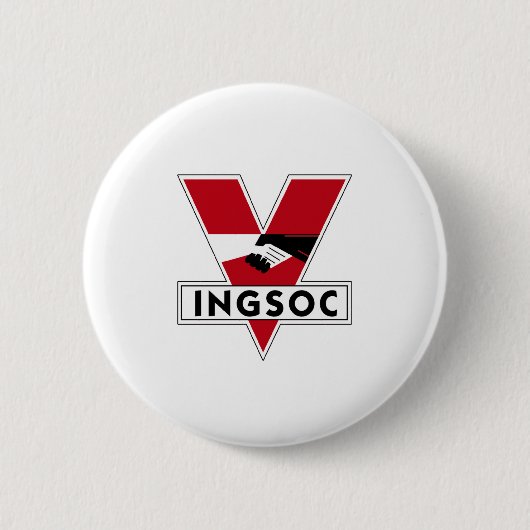 INGSOCロゴ 缶バッジ (正面)