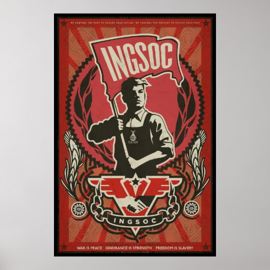 INGSOC 1984プロパガンダポスター ポスター (正面)