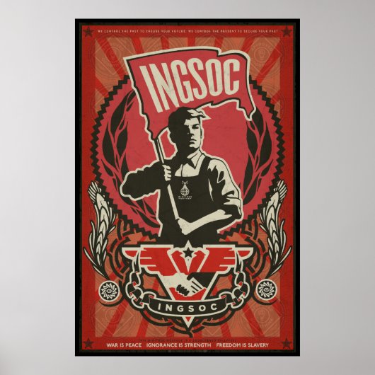 INGSOC 1984プロパガンダポスター ポスター (正面)